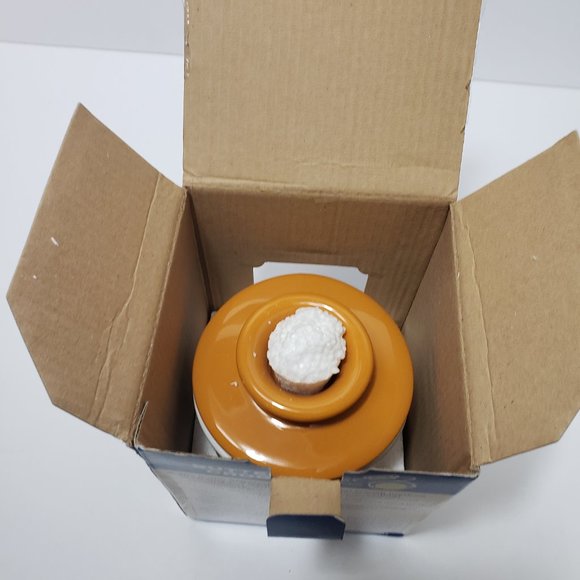 The Original Butter Bell Crock Yellow & White Striped Ceramic Butter Dish - Picture 6 of 13